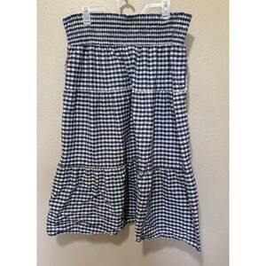 Women’s Universal Thread High Rise Tiered Gingham Skirt w/pockets, size 1X